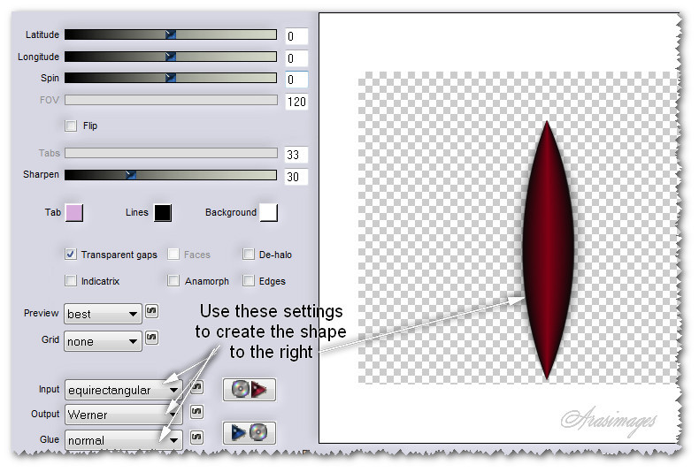 Flexify2OnSelectionInCenter