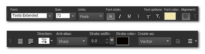 TextFontSettings