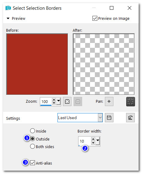 SelectionsSelectionBorders