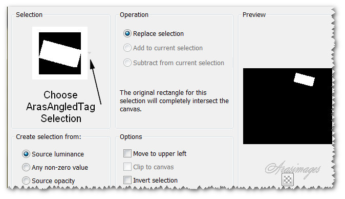 ArasAngledTagSelection