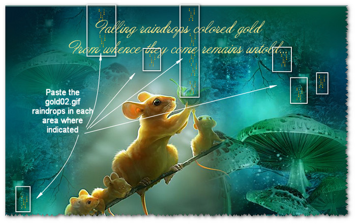 FallingRaindropsStampsInAnimationShop