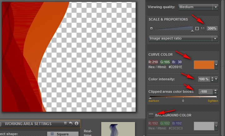 AbstractcurvesOnNewLayer