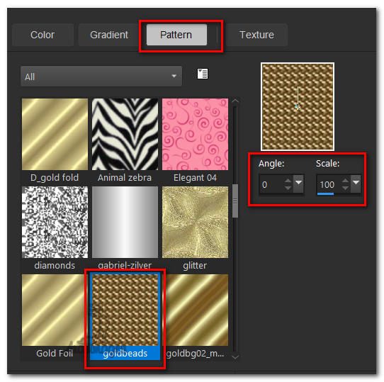 Patterngoldbeads