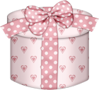 Pink_Hearts_Round_Gift_Box_PNG_Clipart